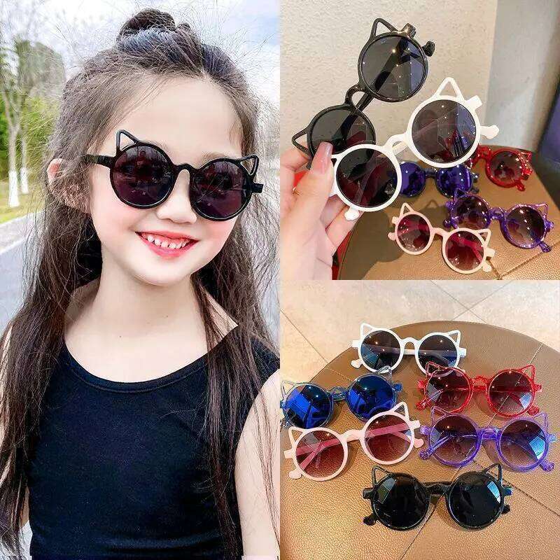 Children Cute Cartoon Personality SunglassesStreet Shooting UV400 Boys Outdoor Sun Protection Glasses Kid Classic Eyewear H260130