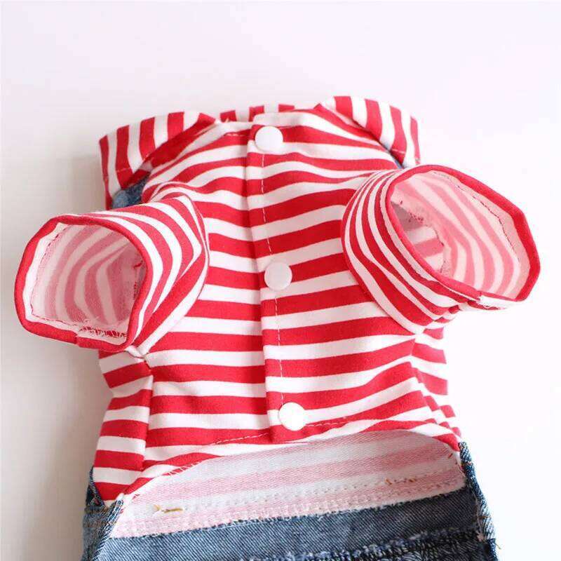 Denim Dogs and Cats, Cotton Clothes Small Dogs, Puppy Hoodie, Skirt for Spring, Chihuahua, Yorkie Outfit H260129