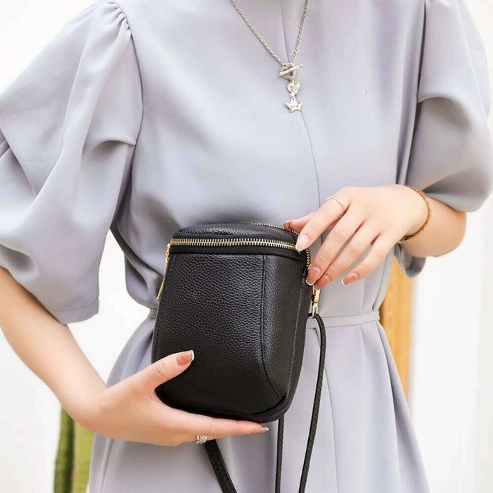 Genuine Leather Mobile Phone New Mini Cross-body Texture Top Layer Cowhide Shoulder Bag for Women Fashion High Quality Soft