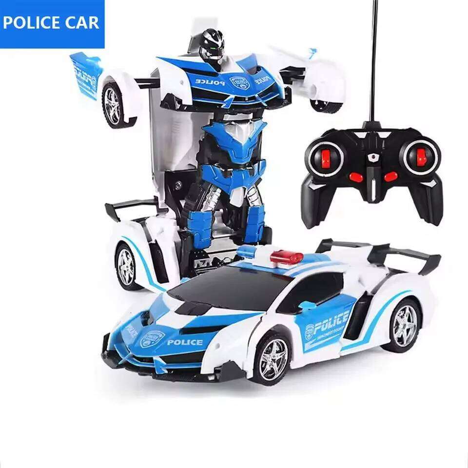 Electric Car 2 In 1 Transformation Sports Vehicle Model Robots Boys Toys Remote Cool RC Deformation Cars Kid Toy Gifts Y260131
