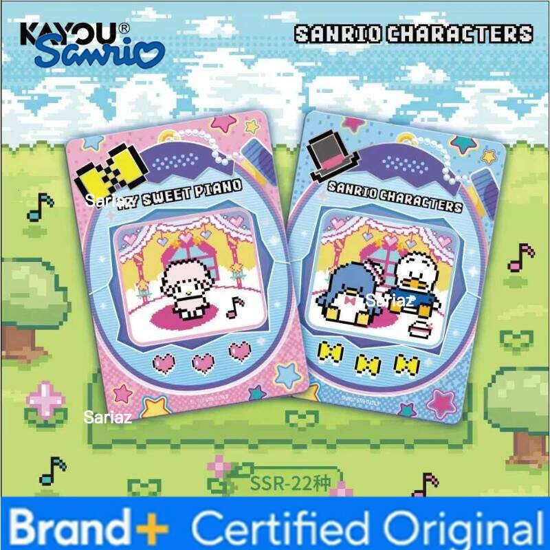 Sanrio KAYOU Official Genuine Animation Cartoon Game Hello Kitty Kuromi Peripheral Toys Collection Card Toy Gift H260130