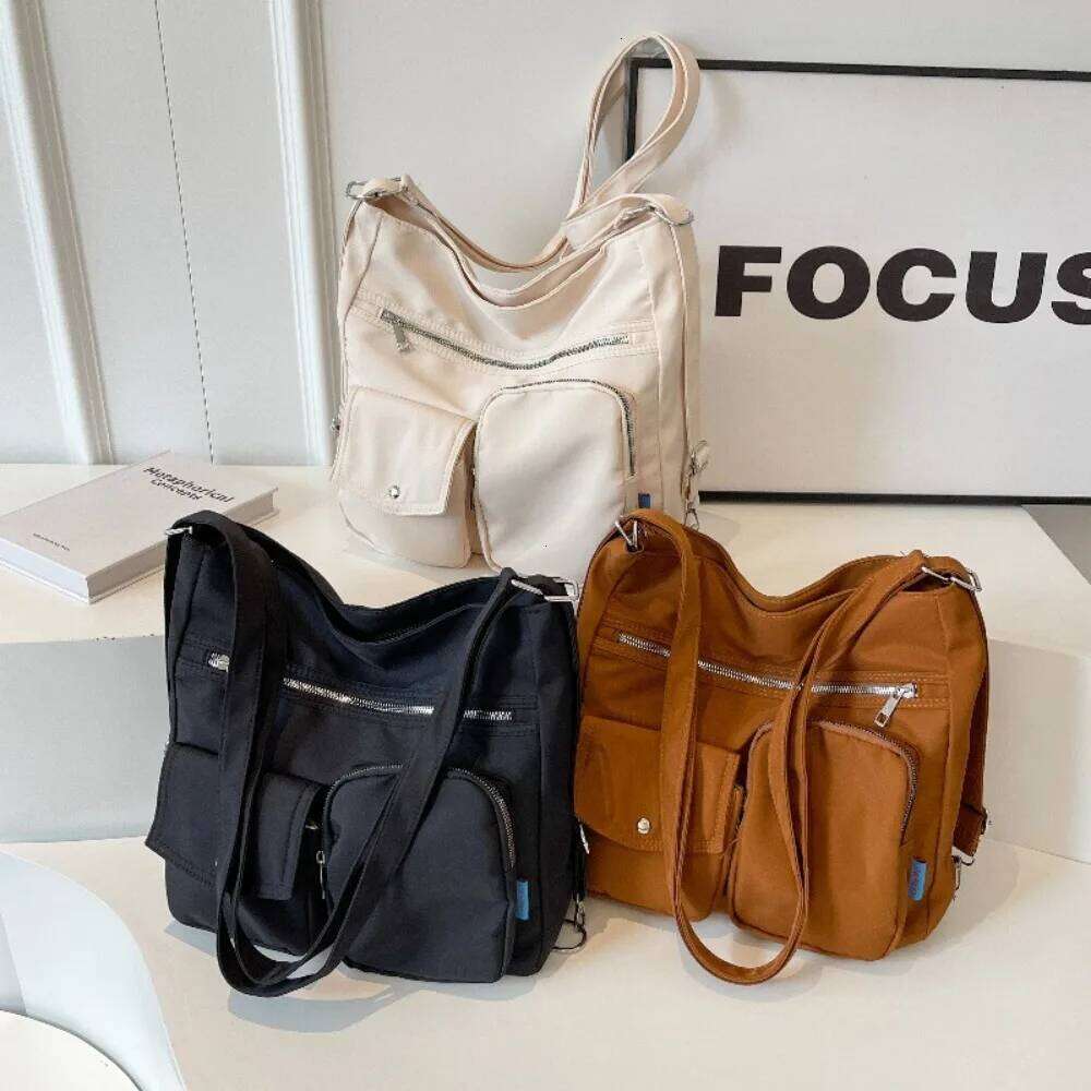 2025 New Sle Autumn Winter Large Capaci Nylon Women's Tote Versatile Single Oulder Crossbody Fashion Commuter Bag