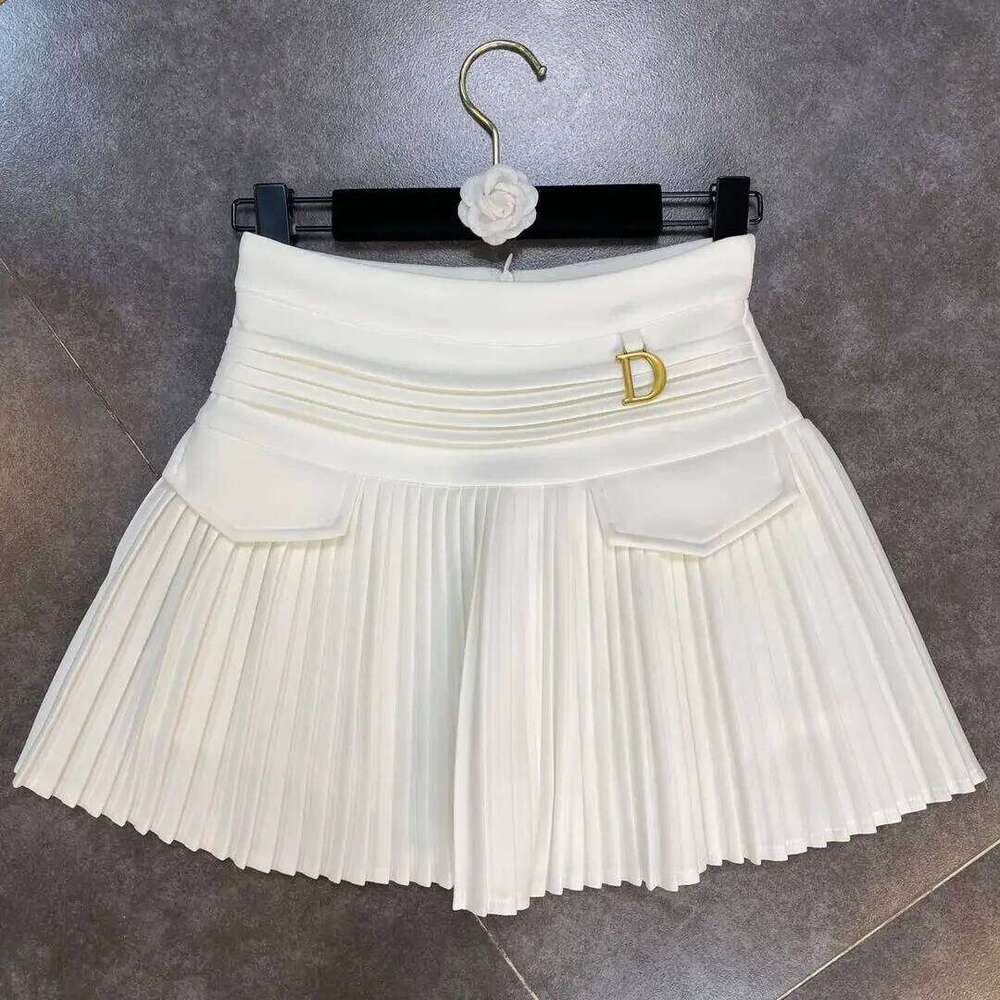 2024 Spring Summer New Arrivals High Waist Short Mini Pleated Streetwear Women Slim Fashion Korea Kawaii A Line Skirt XJ260131