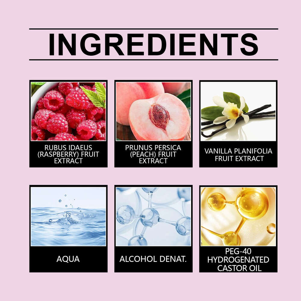 Roxelis Peach Vanilla Fruity Charming Passionate Delicate Natural Exuding Charm Portable Fresh Light Perfume S260131