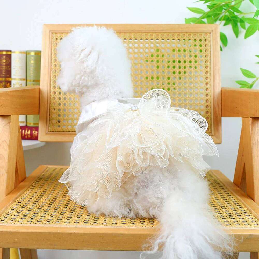 Figaro Wedding Pet Dog Cat Hair Loss Summer High Quality Princess Dress H260129