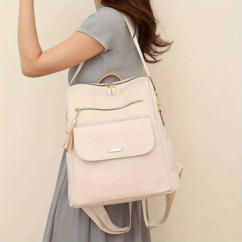 Fashion Simple Convertible Travel Backpack Women's Casual Shoulder Bag
