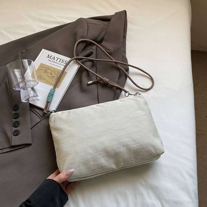 Large capacity spring and summer embroidered cat waterproof handbag, crossbody single shoulder shopping bag, cart