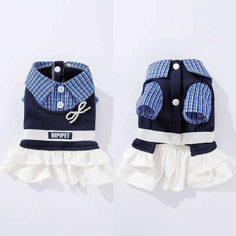 Autumn Winter Pet Skirt Dress Couple Outfit For Small & Medium Dogs | Puppy Cold Weather Clothing H260129