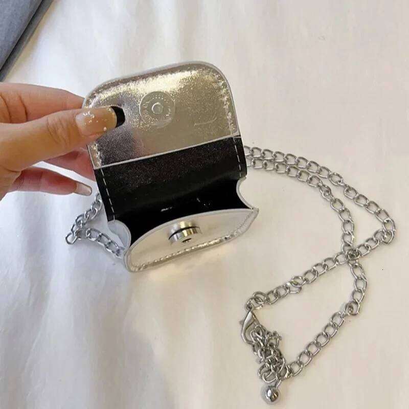 Designer Luxury Clutch Coin Purse Handbags Pink PU Leather Crossbody Ladies Bags Y2K Vintage Korean Small Chain Shoulder Bag