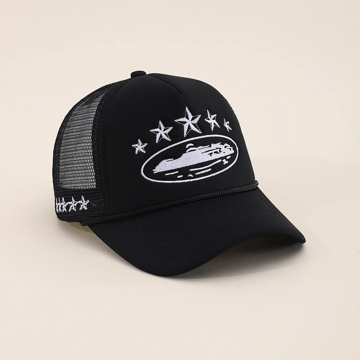 Unisex Men Women Cap Pentagram Embroidery Baseball Net Caps Spring Summer Outdoor Adjustable Casual Hats Sunscreen Hat 260120