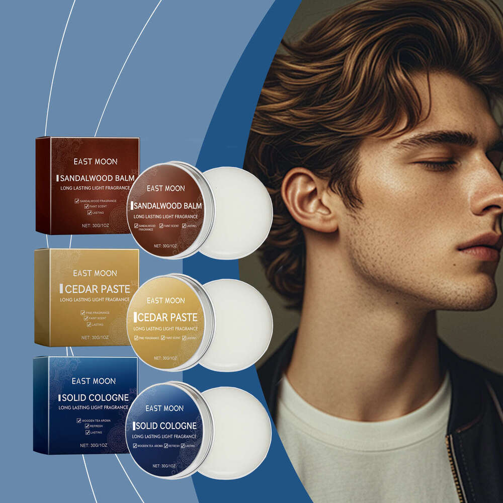 East Moon Sandalwood Men's Charm Solid Fresh and Natural Portable Long-lasting Fragrance Balm S260131