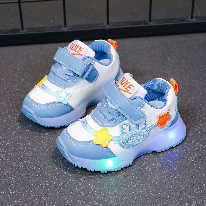 Fashion 25autumn New Light Baby Soft Sole Walking Trend Boy Shoe Allmatch Kid Shoes Anti Slip Girl Sneaker Y260128