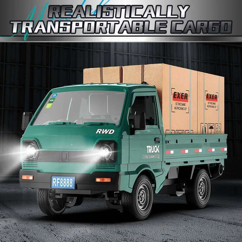 New KF21 1:16 2.4GHZ Remote Control Car Simulates Drift Climbing Trucks With Spray And LED Lights Toy For Children Boys Gift Y260131