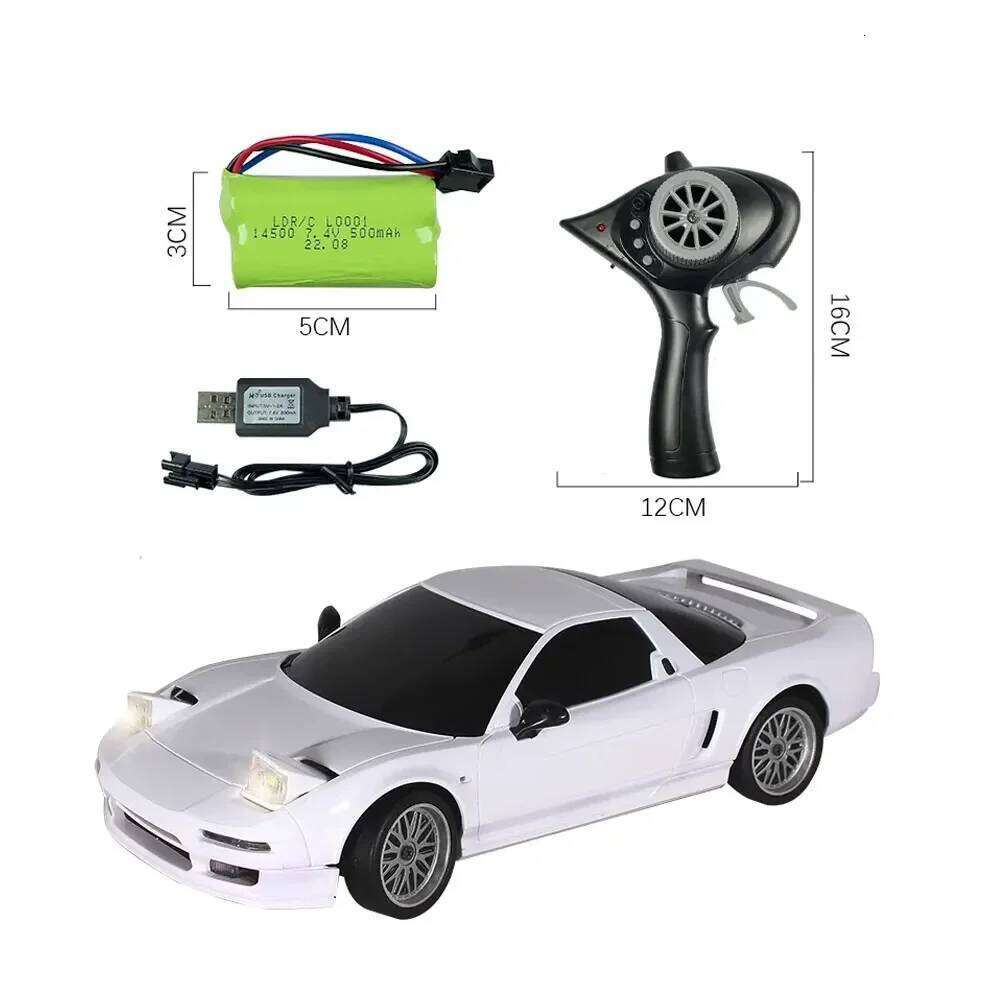LDRC LD-A02 1/18 RC Drift Car 2.4G NSX USB Charge Full Scale Controlled Model Children Toys Gifts Y260131
