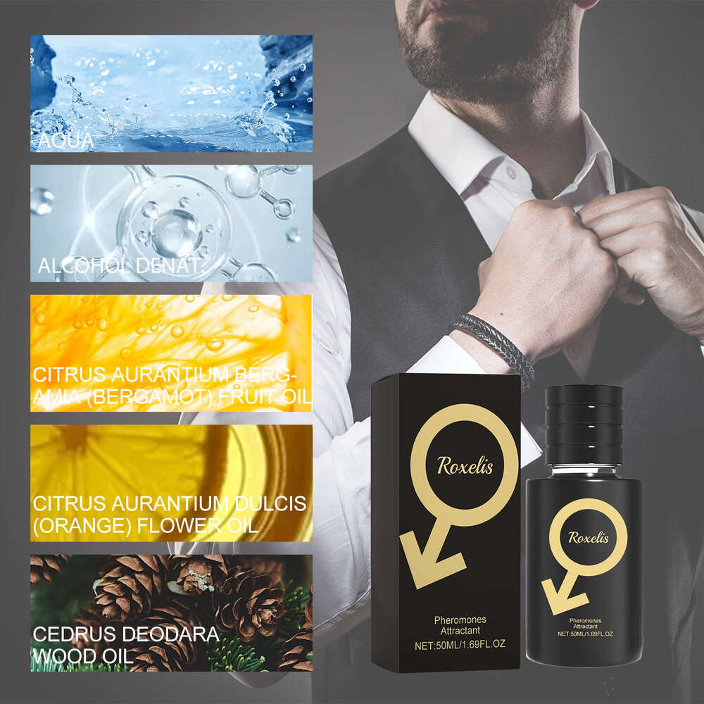 Roxelis Men's Natural Fresh Light Fragrance Long-lasting Scent Release Charm Niche Couple Date Atmosphere Perfume S260131