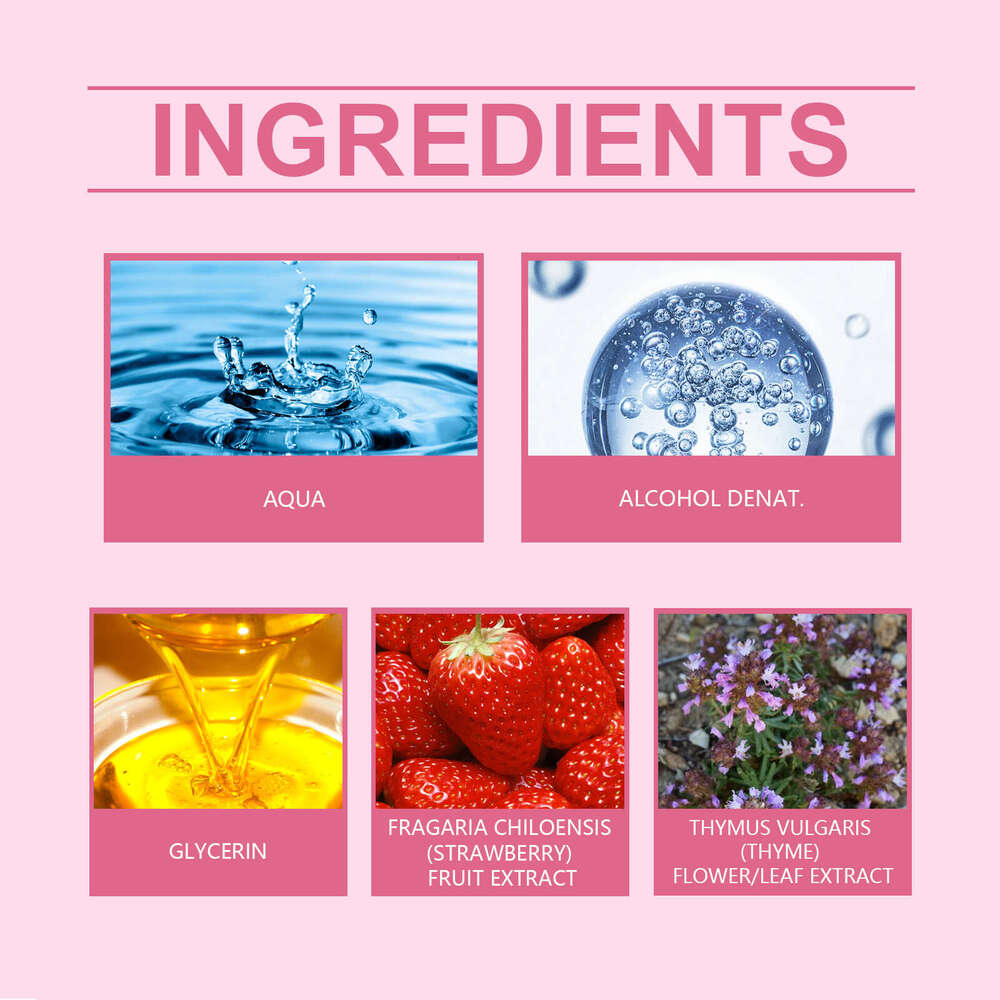 OceAura Musk Body Refreshing Moisturizing Nourishing Care Strawberry Fragrance Perfume Spray S260131