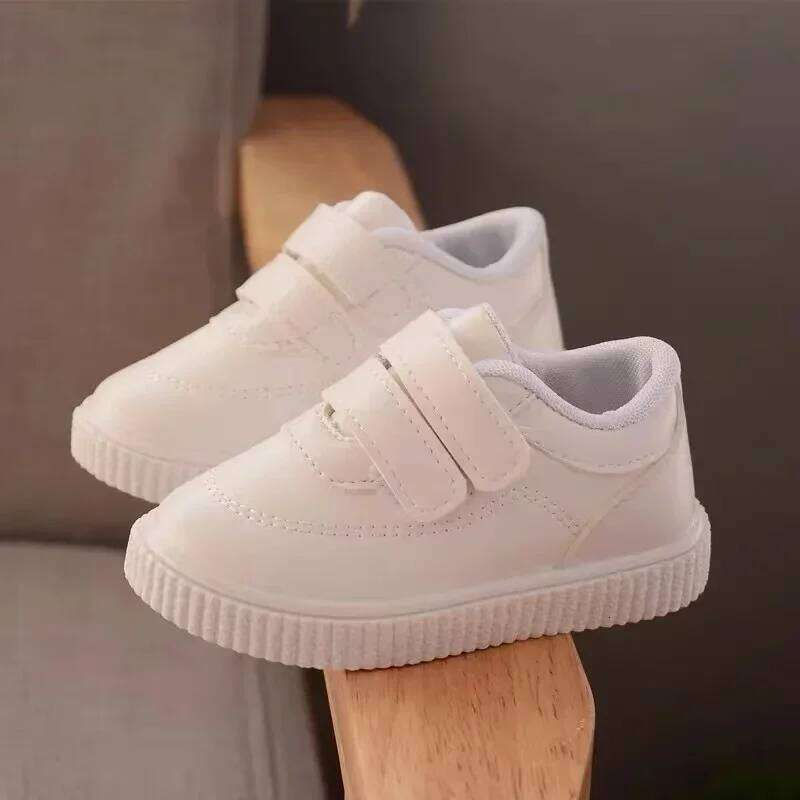 New Fashion High Quality Boys White Sneaker Children Flat Casual Kids Baby Girl Toddler Running Shoes Y260128