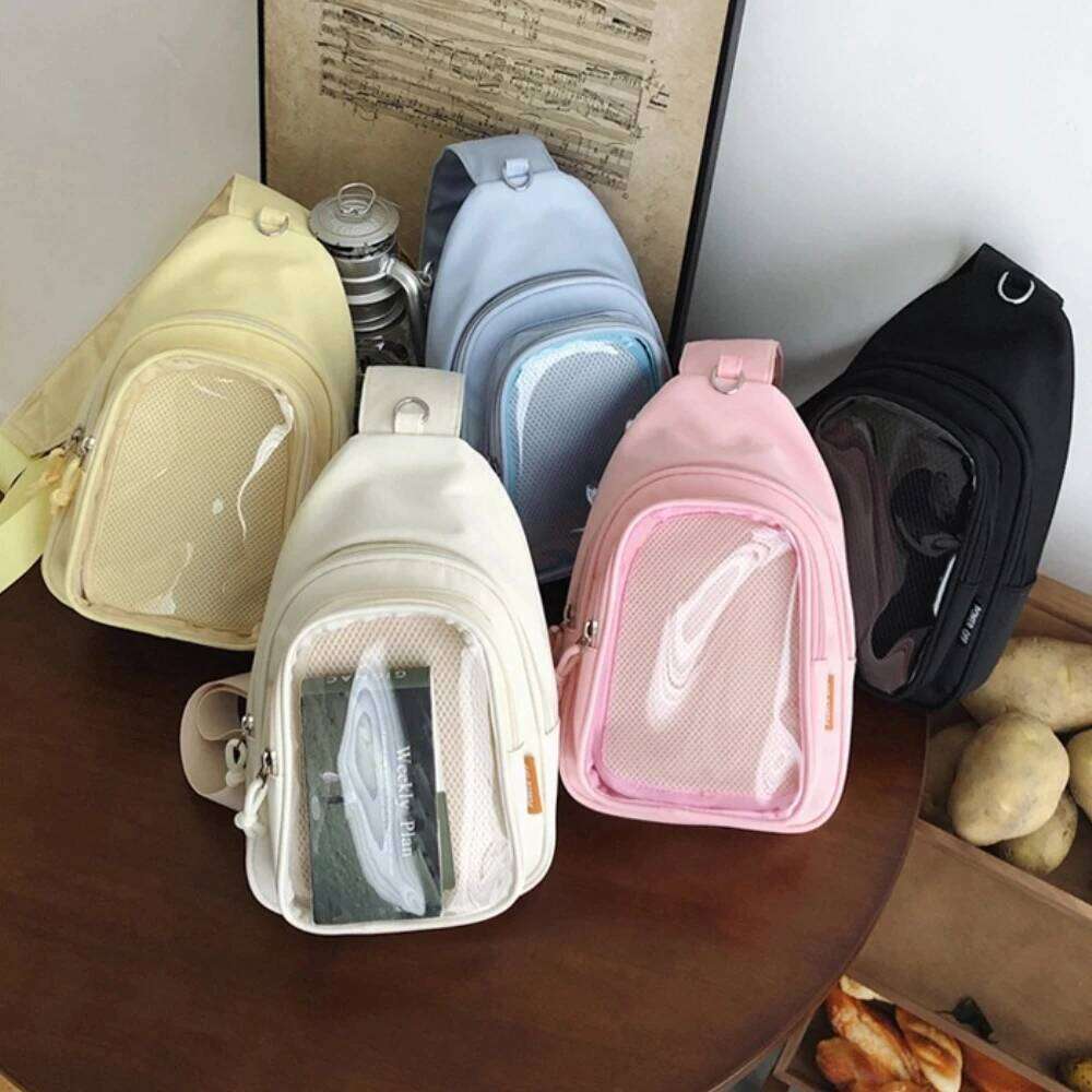 Kawaii Japanese Itabag Girls Soft Nylon Backpack Crossbody Bags 10CM Doll Women With Display Plate Cross Body Sling Pouch 2025
