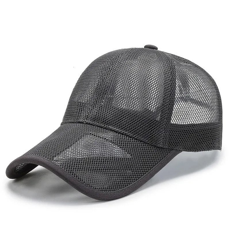 Summer Men Hat Openwork Brim Breathable Mesh Cap Outdoor Sports Sunscreen Baseball Women Sunhat 260120