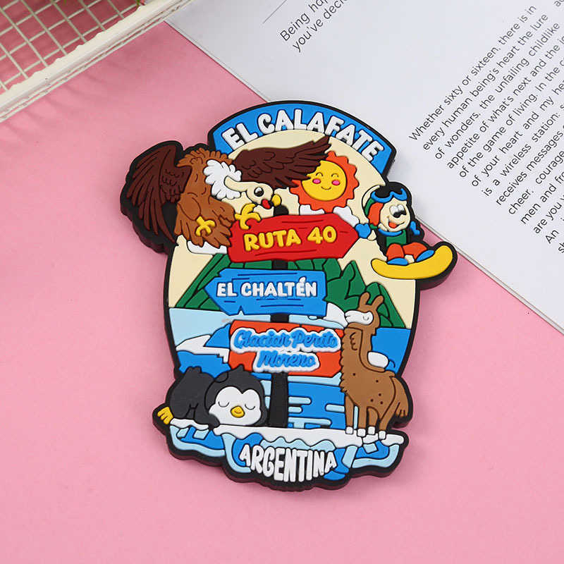 Magnetic cartoon fridge magnets, creative and personalized, PVC soft rubber 3D fridge magnets, funny and cute animal fridge stickers.XJ240809