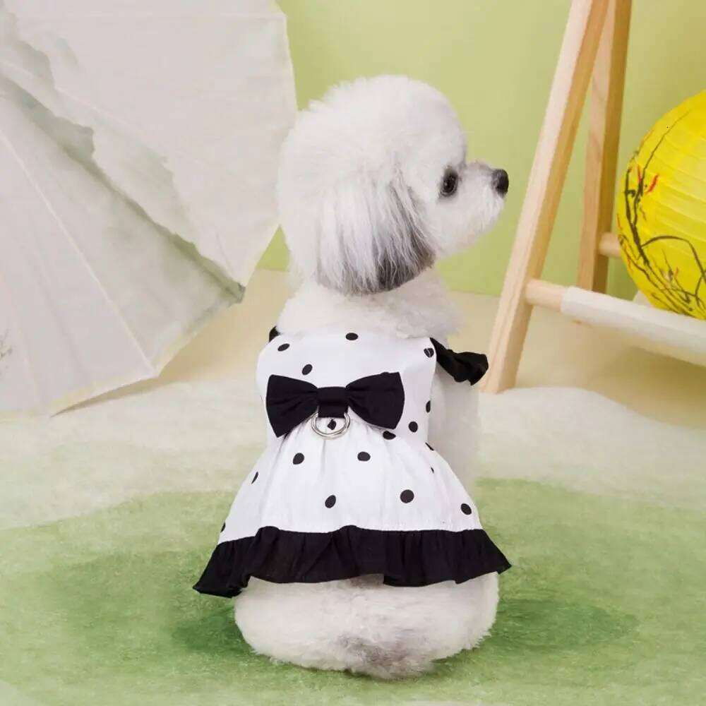 Comfortable Cute Dog Princess Dress Soft Breathable Pet Skirt Thin Design Cat Vest Harness Spring Summer H260130