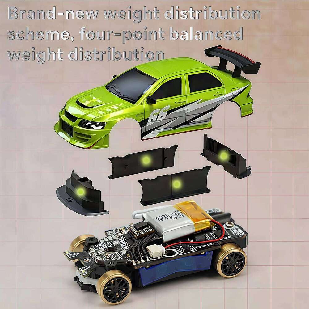 Turbo Racing 1:76 C66 Drift RC Car with Gyro Full Proportional 2.4G 5CH Radio Remote Control RTR Desktop Toys For Christmas Gift Y260131