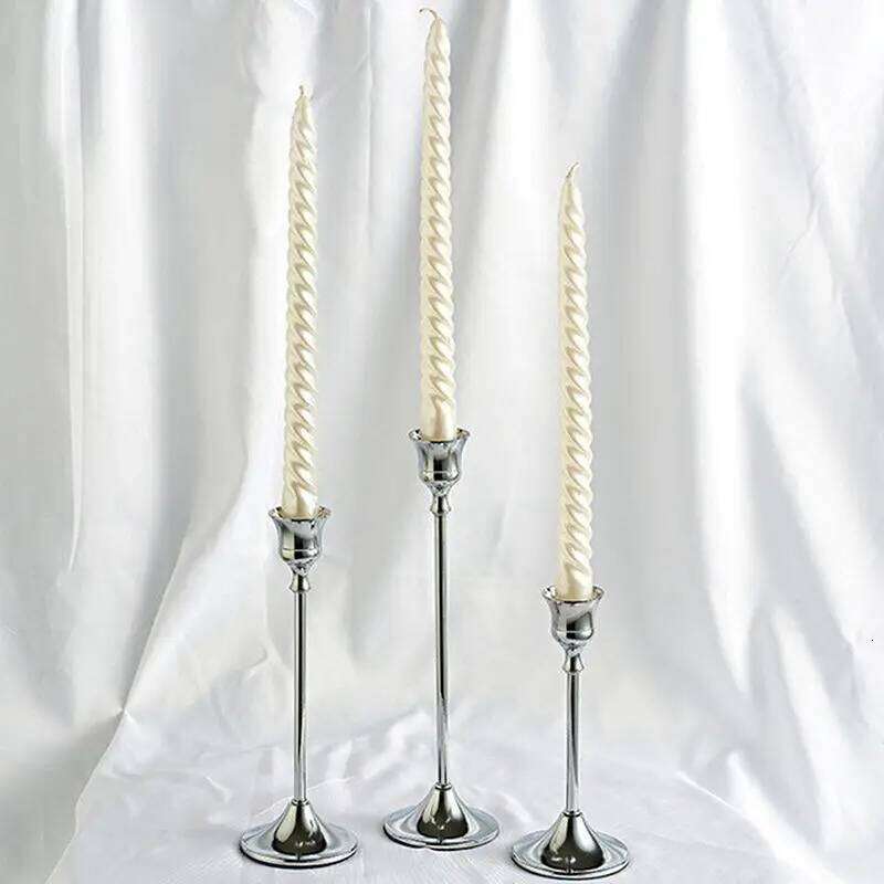 1/3Pcs/Set European Style Metal Holders Fashion Wedding Table Candle Stand Exquisite Candlestick Christmas Y260131