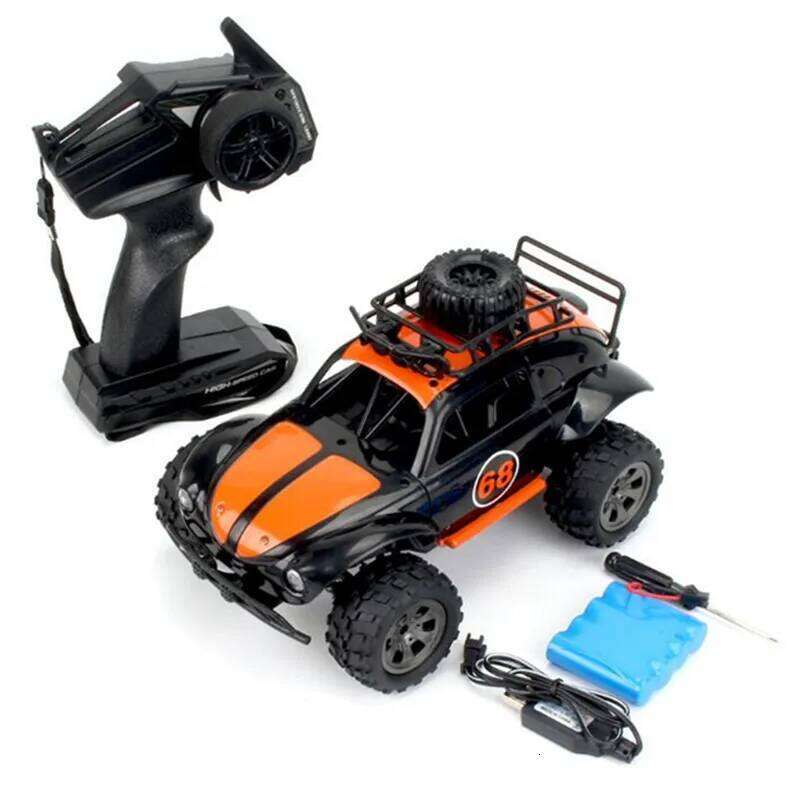 KYAMRC 1:18 2.4G 4 Channels RC Beetle Rock Crawlers 18km/h Double Motors Drive Remote Control Car Model Off-Road toy Y260131