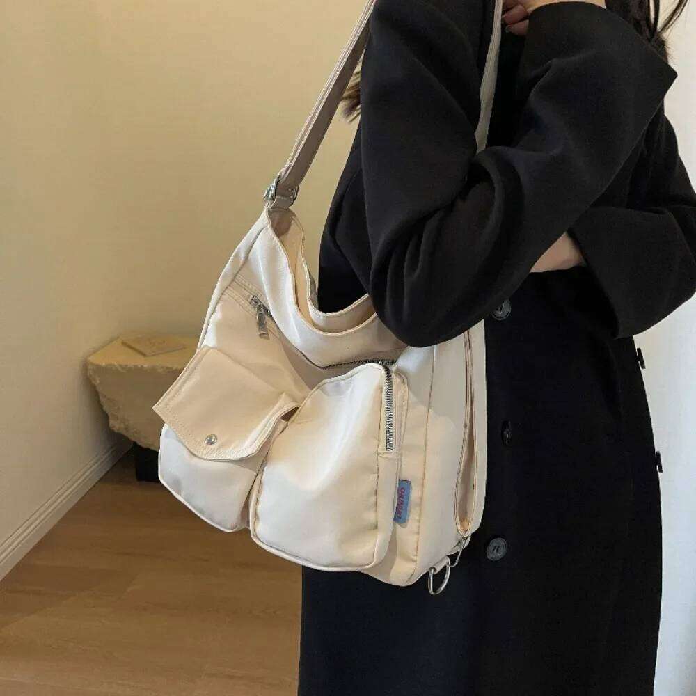 2025 New Sle Autumn Winter Large Capaci Nylon Women's Tote Versatile Single Oulder Crossbody Fashion Commuter Bag