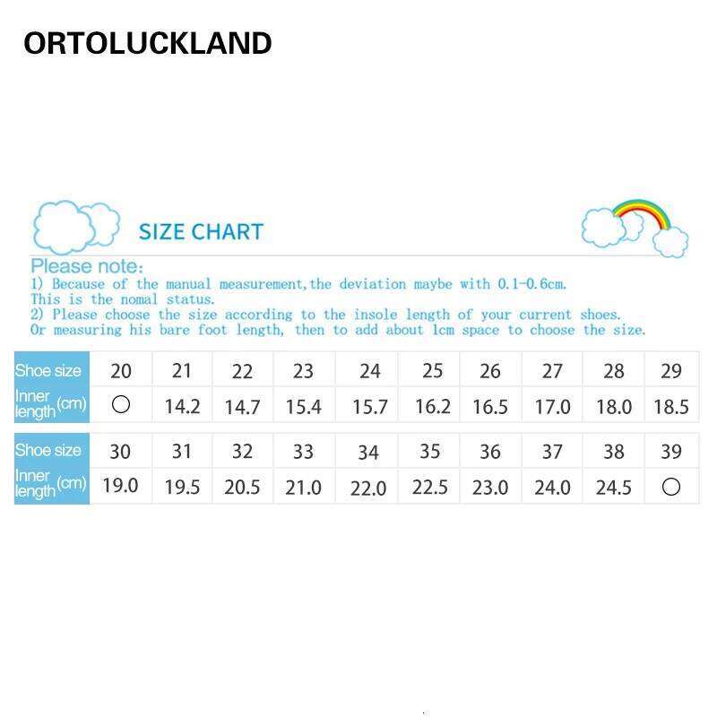 Ortoluckland Children Sneakers Kids Boys Leather Mesh Orthopedic Shoes Toddler Baby Girls Tiptoe Arch Support Soles Footwear Y260128
