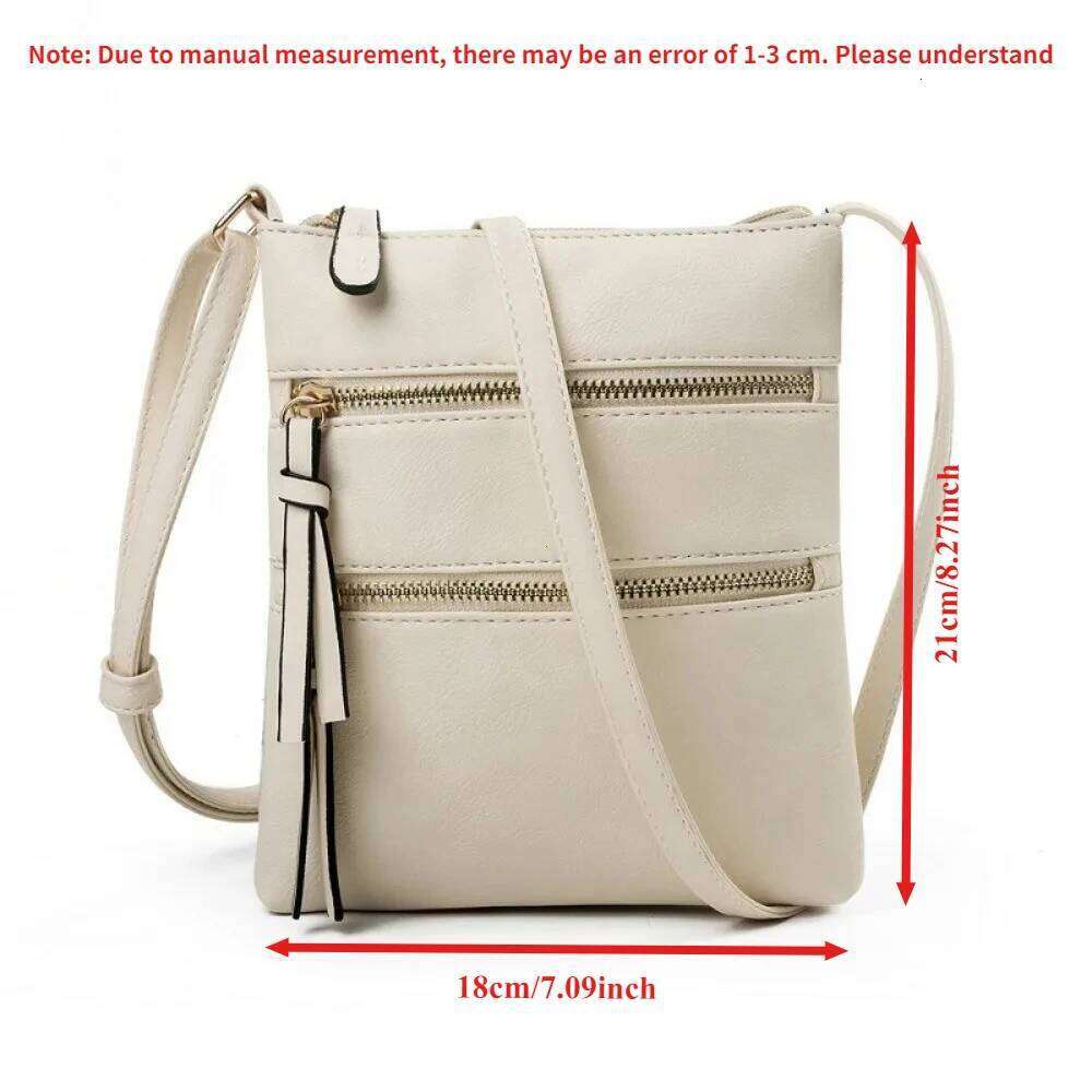 Women PU Leather Shoulder Strap Crossbody Bag Casual Small Handbag Pocket Ladies Designer Zipper Female Messenger Purse 2025