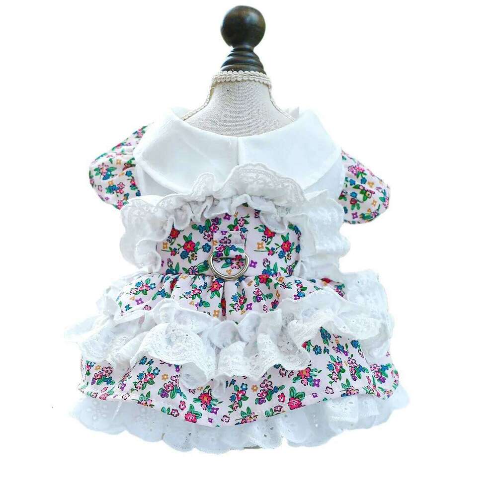 Dog for Small Dogs Floral Girl Puppy Dress Breathable Cute Princess Doggie Dresses Spring Summer Pet Cat Clothes H260129