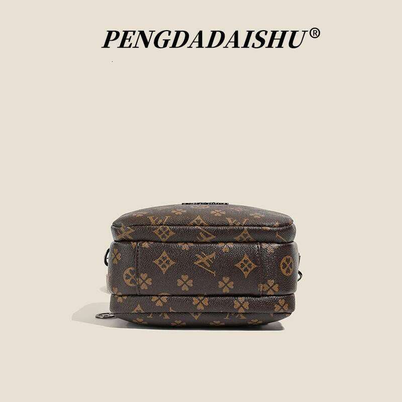 New women's handbag with classic monogram pattern, fashionable coin purse, crossbody bag, versatile shoulder bag