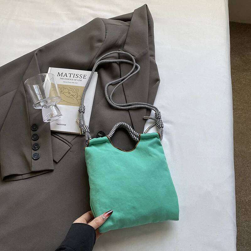 Armpit eco-friendly exquisite embroidery; waterproof nylon shopping bag; handbag for ladies; single shoulder