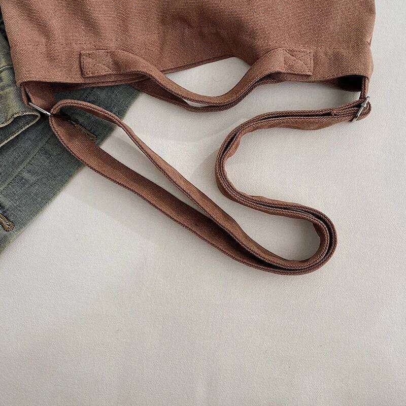 Canvas large capacity crossbody zipper handbag, tote underarm shoulder bag, women's commuting bag