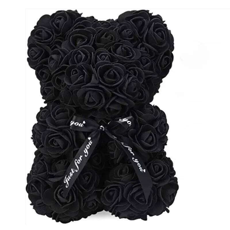 Artificial Flower Eternal Rose Teddy Bear for Mom Mother's Birthday Valentine's Day Anniversary Gifts & Decorations Y260131