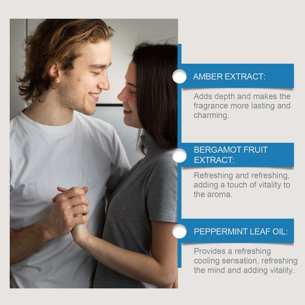 Roxelis Men's Mint Long-lasting Fragrance Light and Elegant Fresh Atmosphere Cologne Perfume S260131