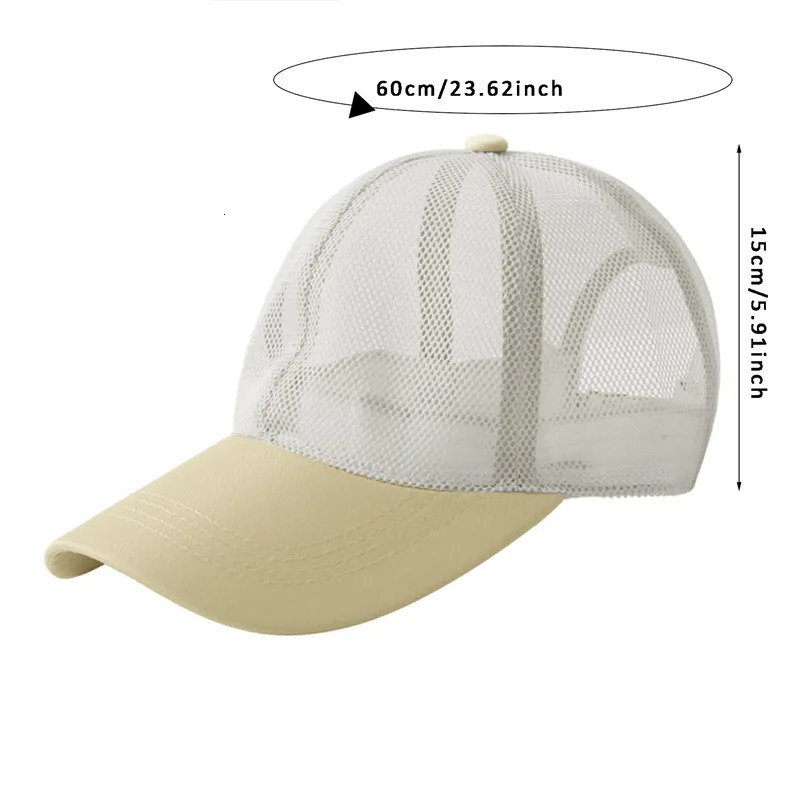 Men Women Summer Full Mesh Baseball Cap Quick Dry Cooling Sun Protection Hiking Golf Running Adjustable Hat 260120