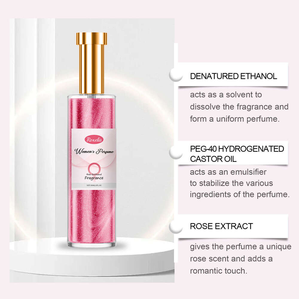 Roxelis Rose Exudes Charm Natural Fresh Scent Long-lasting Fragrance Women's Daily Perfume S260131