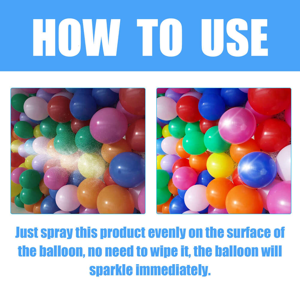 Jue-Fish Aerosol Shiny Spray Anti-Oxidation Maintains Balloon Surface Brightness Scene Decoration Supplies S260131