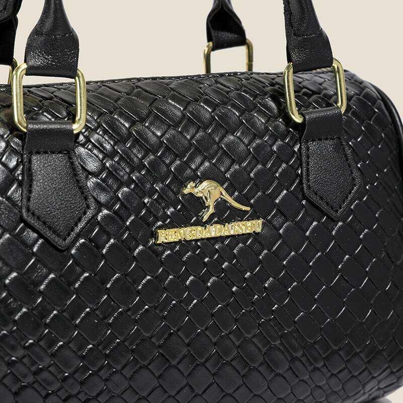 New PU women's autumn and winter high-end cross-border niche Boston with simple print, single shoulder bag