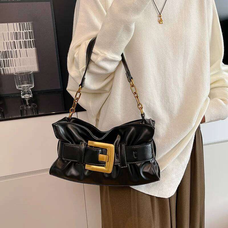 Famous Designer PU Leather Women's Messenger Luxury Brand Elegant Classic Vintage Commuter Shoulder Bag High-end Bag XJ260130