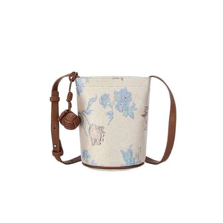 Spring Summer Retro Trend New Chinese Style Casual Versatile Single Shoulder Crossbody Commuter Bucket Phone Bag MASA