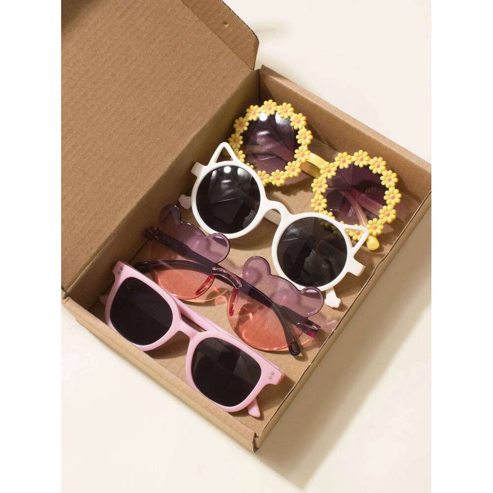 4PCS Sunglasses,Baby Boy And Baby Girl Sunglasses,Cool,Cute,Baby Sunglasses Gift,Spring Accessories,Summer Accessories H260130