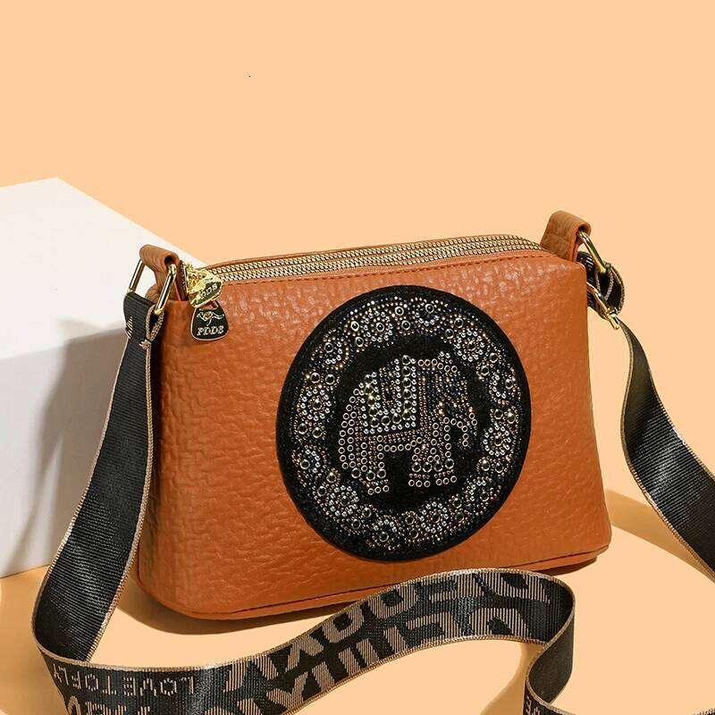 Cross-border autumn new Boston pillow stylish, versatile and fashionable single shoulder bag with Chinese style print - wo
