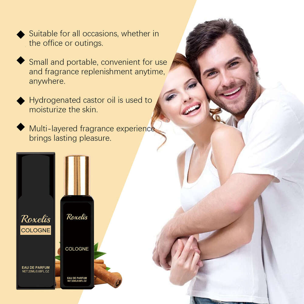 Roxelis Men's Light Cologne Perfume Exudes Personal Charm Fresh Scent Long-lasting Natural Fragrance Daily Portable Convenient S260131