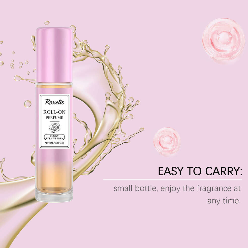 Roxelis Peony Strawberry Behind Ear Wrist Neck Portable Fragrance Light and Fresh Couple Dating Atmosphere Perfume S260131