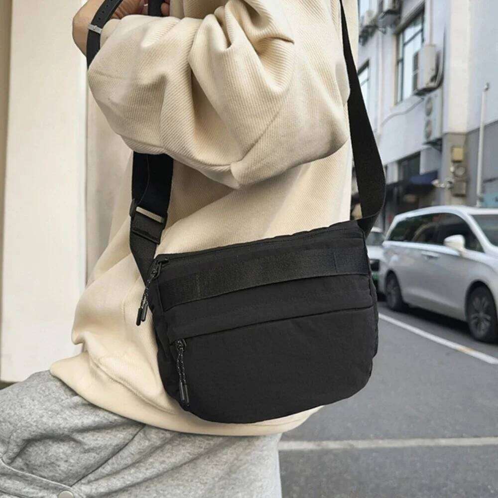 Unisex Sports Waist Pack Casual OutdoorSling Bag for Cycling & Commuting, Lightweight Large Capacity Travel Shoulder Bag,