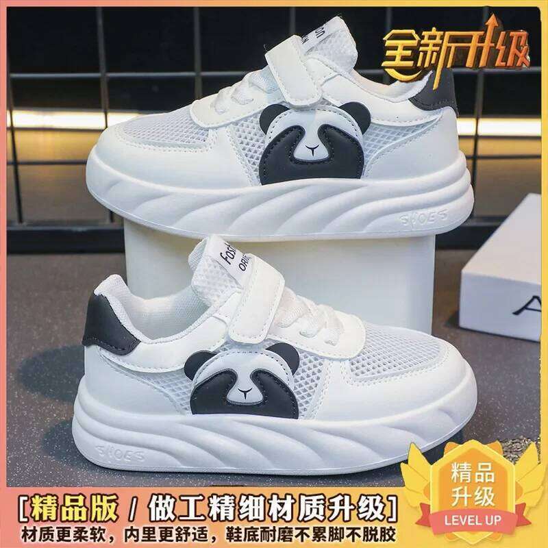 Boys Tennis Non-slip Soft Sole White Students Mesh Breathable 2025 New Fashion Kids Running Shoes Y260128