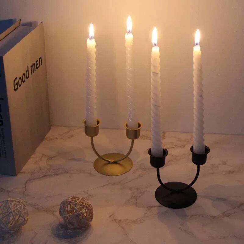 Nordic Simple Holder U-shaped Candlestick Bars Accessories Room Decor Decorative Table Candle Base Candlelight Dinner Y260131